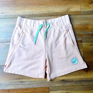 Girls Nike Sun Club Pink Drawstring Shorts Size Large